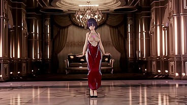 Raiden Mei Naked With Apron Dance Hentai Honkai Impact Mmd 3D Red Apron