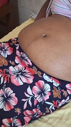 MILF Stepmom While Resting on Bed