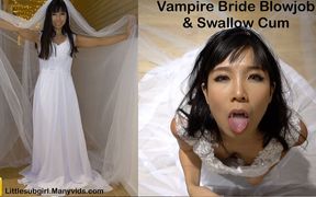 Vampire Bride Blowjob & Swallow Cum - 4K