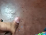 Verga enorme chorrea semen como una manguera!
