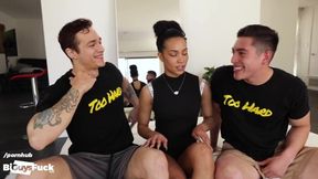 Qb1 Fucks His Best Wide Receiver In Jock Strap And Slutty Cheerleader! - Jayden Marcos