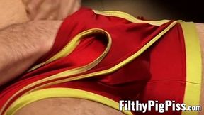 Kinky studs pissing and pounding after filthy anal prolapse