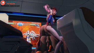 FUTANARI D.VA ENJOY FAN HOLE AFTER EVENT - OVERWATCH FUTA HENTAI