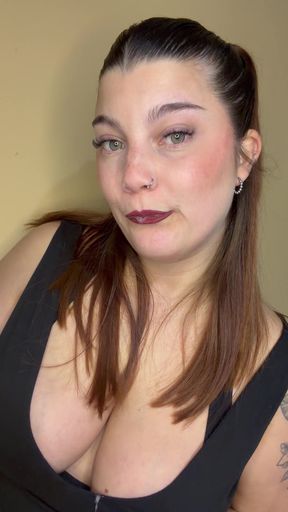 OnlyFans girl spits and looks cute in a group setting