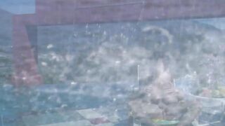 Spicy Hispanic step daughter fucks her stepdad by the pool - Dee Baker