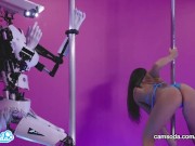 Camsoda - Sex Robot Vs Human, Twerk, Dirty Talk and Orgasm Contest