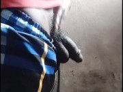 Pissing Public Bath Near Construction Site....(Dablackpee)