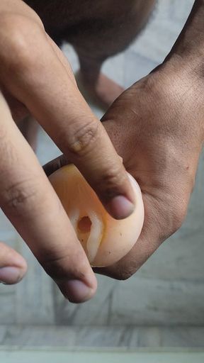 The condom broke the first time. Big cock fuck pussy toy