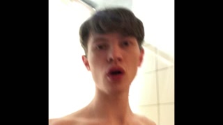 (Risky) Hot stud Masturbate in Shower at the Gym /BIG DICK (23cm)/Huge load