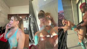 vanessa bohorquez plastic body bimbo blonde invite her bbc friend to fuck while her husband at work porn video