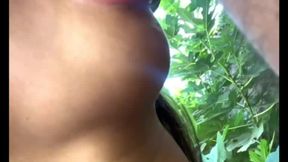 My girlfriend's friend gets a big cock in the ass at a campsite