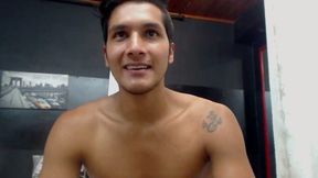 Latino Twink Jerks and Cums