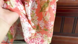 Sexbaoabo was finishing up her clothes in time for class, making her eat cock and fucking her again