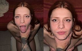 An Extreme Blowjob on a Big Cock-i Take It Deep in My Throat and He Cums All Over My Face