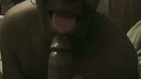 Mature African wife lies in front of me and sucks my BBC