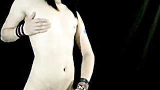 Roped Punk Femboy Crossdresser Jizzes Firm