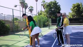 Kenzie Taylor Serving Balls Mona Azar Nade Nasty Nick Strokes 19.07.2023