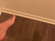 Secretly pissing while I touch myself