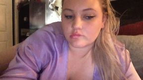 Cure Blonde with Sexy Curvy Body