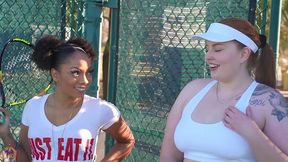 gibby the tennis player smashes slim thick chick red head pawg