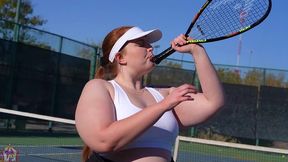 gibby the tennis player smashes slim thick chick red head pawg