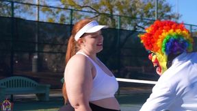 gibby the tennis player smashes slim thick chick red head pawg