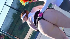 gibby the tennis player smashes slim thick chick red head pawg