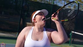 gibby the tennis player smashes slim thick chick red head pawg