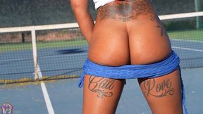 gibby the tennis player smashes slim thick chick red head pawg