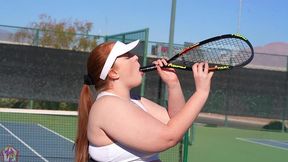 gibby the tennis player smashes slim thick chick red head pawg