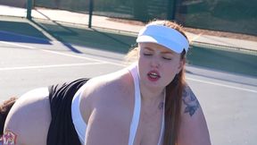 gibby the tennis player smashes slim thick chick red head pawg