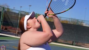 gibby the tennis player smashes slim thick chick red head pawg
