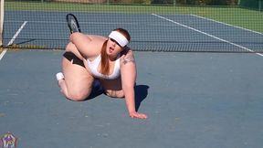gibby the tennis player smashes slim thick chick red head pawg