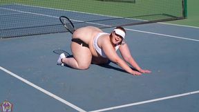 gibby the tennis player smashes slim thick chick red head pawg