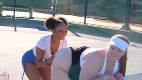 gibby the tennis player smashes slim thick chick red head pawg