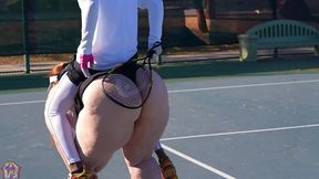 gibby the tennis player smashes slim thick chick red head pawg