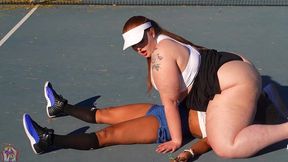 gibby the tennis player smashes slim thick chick red head pawg