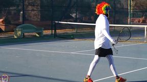 gibby the tennis player smashes slim thick chick red head pawg