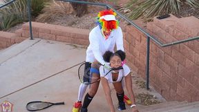 gibby the tennis player smashes slim thick chick red head pawg