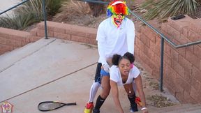 gibby the tennis player smashes slim thick chick red head pawg