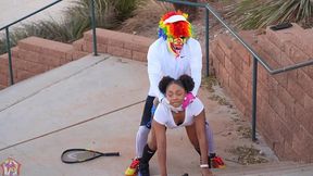 gibby the tennis player smashes slim thick chick red head pawg