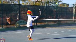 gibby the tennis player smashes slim thick chick red head pawg
