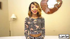 asian kimberly chi gets her trimmed pussy wrecked by king noire bbc!