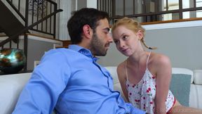 eye contact with stepdaughter leads to creampie