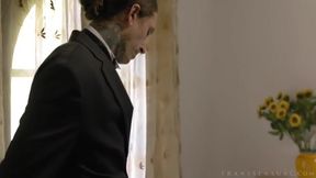 Romantic Shemale! Shemale Fucks Girl