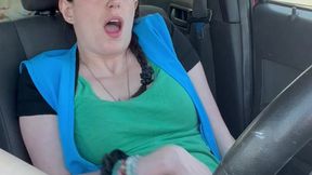 Cute Brunette Teases&#x6DEB;self with Intense Masturbation During Lunch Break