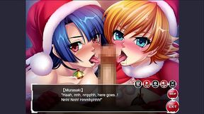 Taimanin Battle Arena - Christmas Sakura and Murasaki