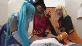 Konosuba Cosplay: Aqua, Megumin, and Darkness