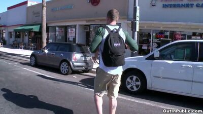 Cock hungry amateur guy is riding horny stranger's big dick