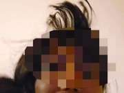 MILF ebony Cameriera brasiliana dell'hotel viene nella mia stanza e me la inculo